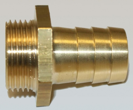 Nozzle 3/4 external thread - 19 mm hose tail