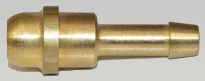 Nozzle for coupling nut 1/4 - 4 mm hose tail