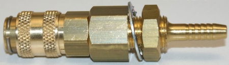 NW 5 coupling - 2-parts | 5 mm bulkhead M 12x1